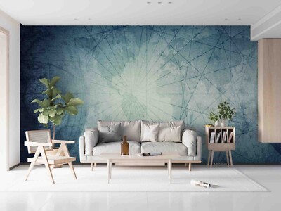 3D World Map Self-adhesive Removable Wallpaper Murals