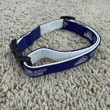 Colorado Rockies Dog Pet Collar Adjustable Medium 3/4” W Blue White MLB NWOT