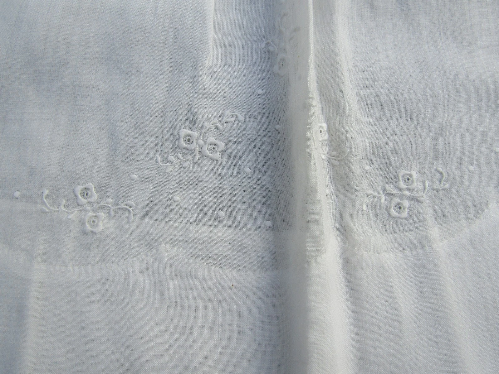 OFF WHITE Vestito bambina bianco ricamo vintage 6 mesi H