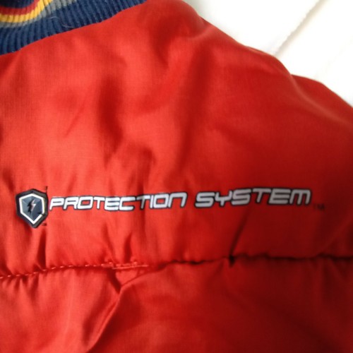 Vintage Style Kids Puffer Vest. Insulated And Reversible. Size 4. Navy Orange - Picture 4 of 6