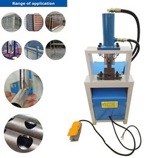220V 1PH Hydraulic 25mm Pipe Tube Arc Half Hole/Full Hole Punching Machine 2.2KW
