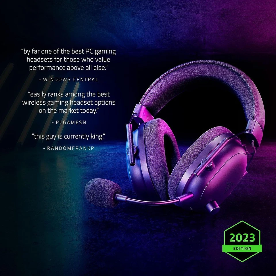 Razer BlackShark V2 Pro Gaming Headset Dual Wireless v7.1 Multi-Plattform Black - Bild 2 von 4