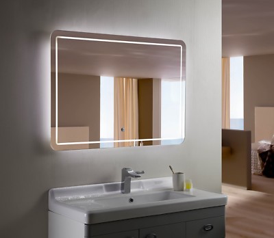 Bathroom Mirror - Backlit Mirror LED Bathroom Mirror Horizontal ...