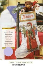 NORDIC SANTA STOCKING - CROSS STITCH PATTERN ONLY GU - UYU