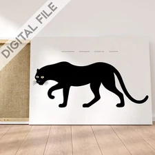 Poster quattro La pantera - Enzo Mari digital reproduction - high quality image