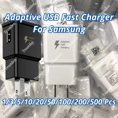 For Android Samsung Adaptive USB Fast Wall Charger Power Adapter Block Wholesale