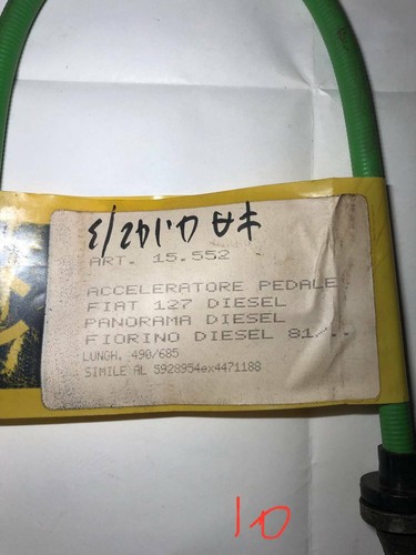 Cavo/Fune Acceleratore Pedale Fiat 127 panorama fiorino diesel 91> Cavoflex15552 - Foto 2 di 2