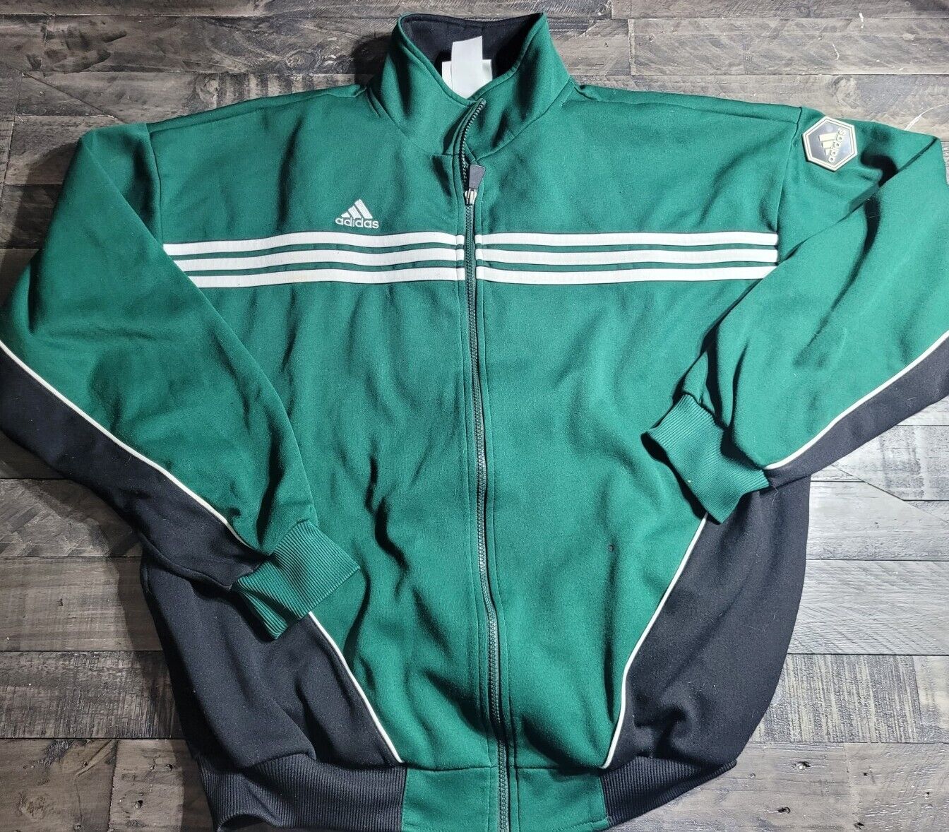 Adidas Jacket Mens Green Soccer Long Sleeve Full Zip eBay