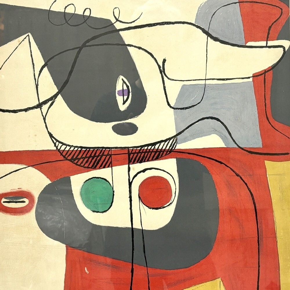 Le Corbusier 1954 Vintage Exhibition Poster Original Lithograph