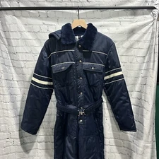 Vintage Womens Snow Suit Snowmobile Ski Ice Fish Quilted Suit