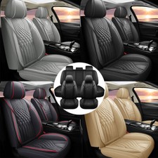 For Toyota Tundra Luxury Leather 5-seat Car Covers Front Rear Full Set Cushion