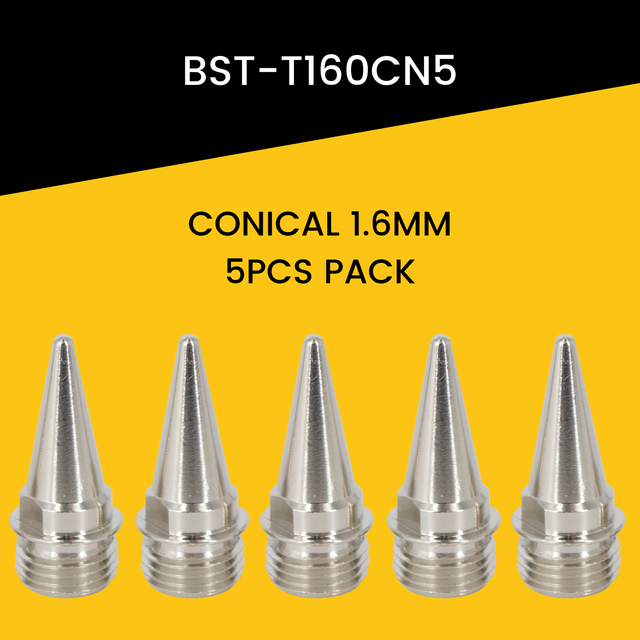 1.6MM Conical Soldering Iron Tip 5 pcs for Berkling BSG Series