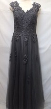 Tulle Lace Appliques Prom Evening Birthday Party Dress Evening Gown Sz 2