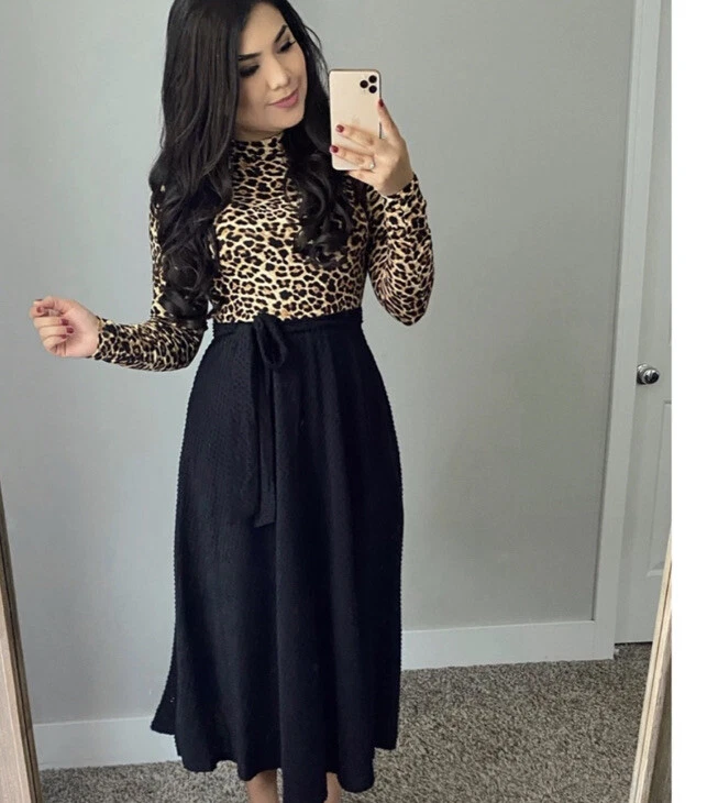 leopard dress