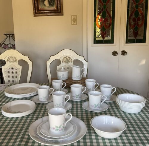 Corelle -VERANDA -5 Pieces , 8 Place setting  + Serving-USA -1992 - Picture 1 of 14