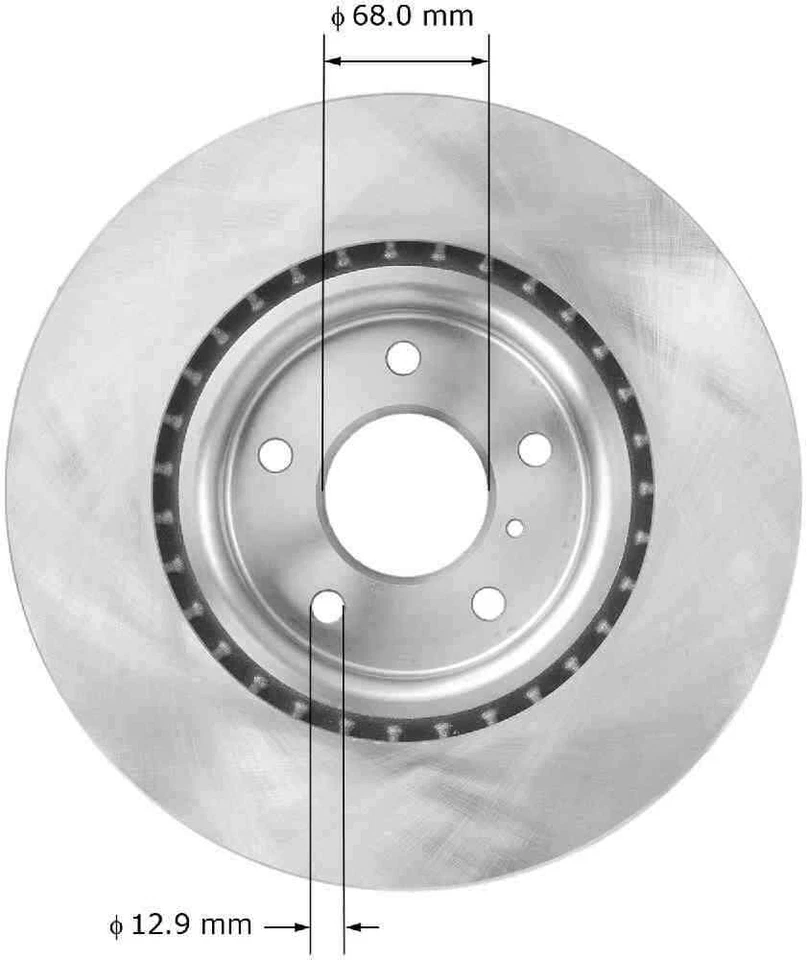 Rotor de freno de disco para Nissan 350Z Bendix 2003-2009 Premium tambor y rotor Foto 2 de 3