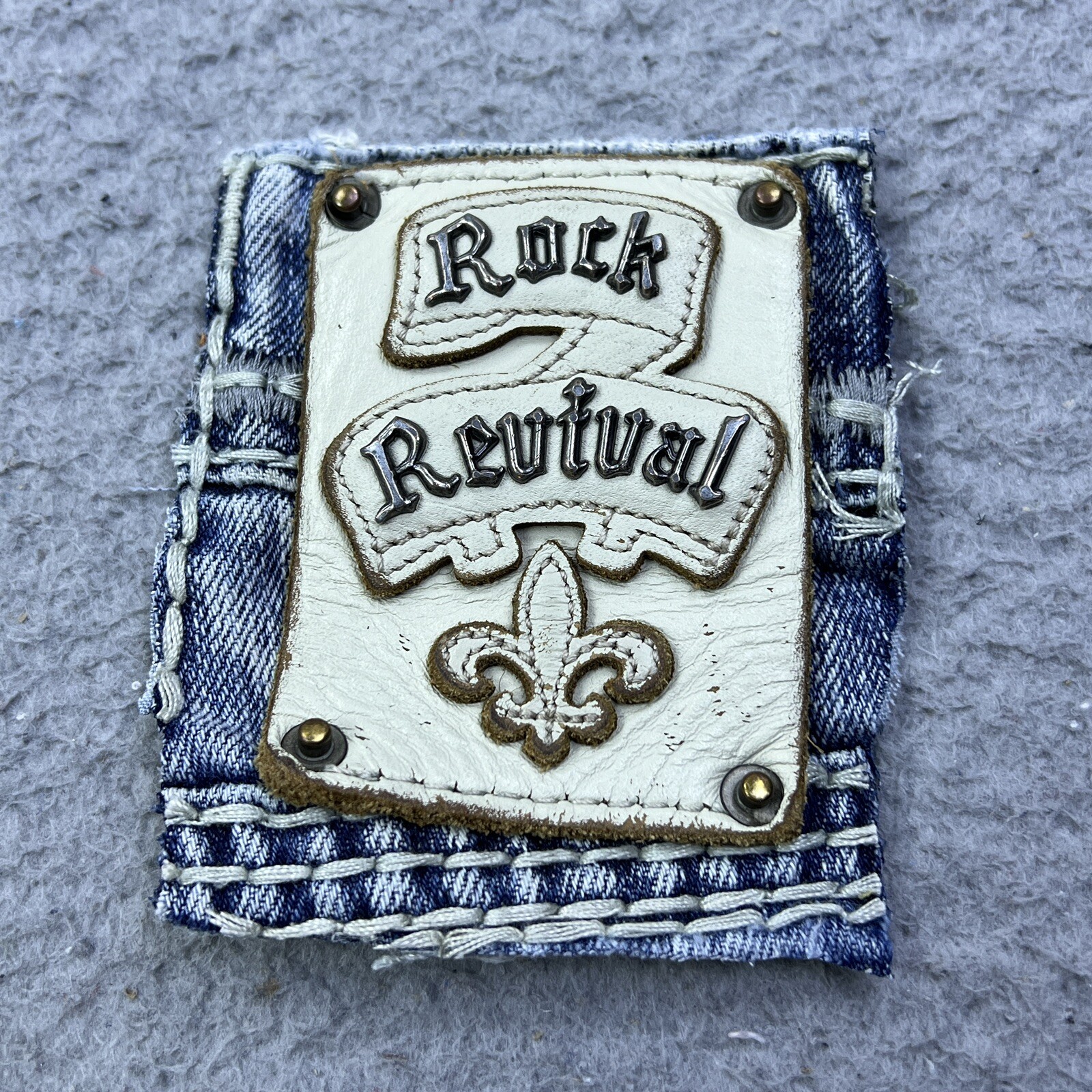 Rock Revival Leather Replacement Patch Only Upcycling Parts From Hank Boot Jeans