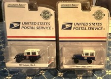 Greenlight USPS 1971 1974 Jeep DJ-5 1:64 Diecast Delivery Truck Lot of 2