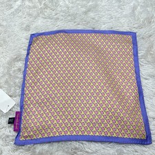 FERRELL REED POCKET SQUARE HANDKERCHIEF FANS POLKA DOTS GREEN PINK PURPLE
