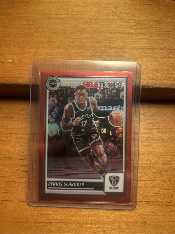 2023-24 Panini Nba Hoops Premium Stock - Dennis Schroder #153 Red Prizm /275