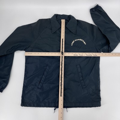 VTG Jacket Mens Medium HandiCamp Blue Windbreaker Artex
