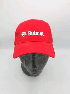  Baseballkappe Bobcat rot verstellbarer Riemen offizielle Arbeitskleidung Logo Mütze bestickt