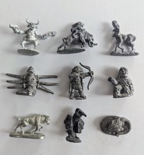 9 Old Advanced Dungeons Dragons Metal Miniatures Ral Partha Grenadier Monsters