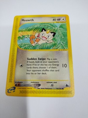 MINT 2003 Pokemon Skyridge Meowth E Reader 78/144 Near Mint Rare 