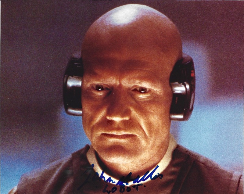 VERY RARE John Hollis (RIP) Lobot Signed Star Wars 8x10 Photo Autograph