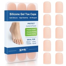 10 Pack Big Toe Gel Caps and Protector, Silicone Toe Bandages Covers Provide...