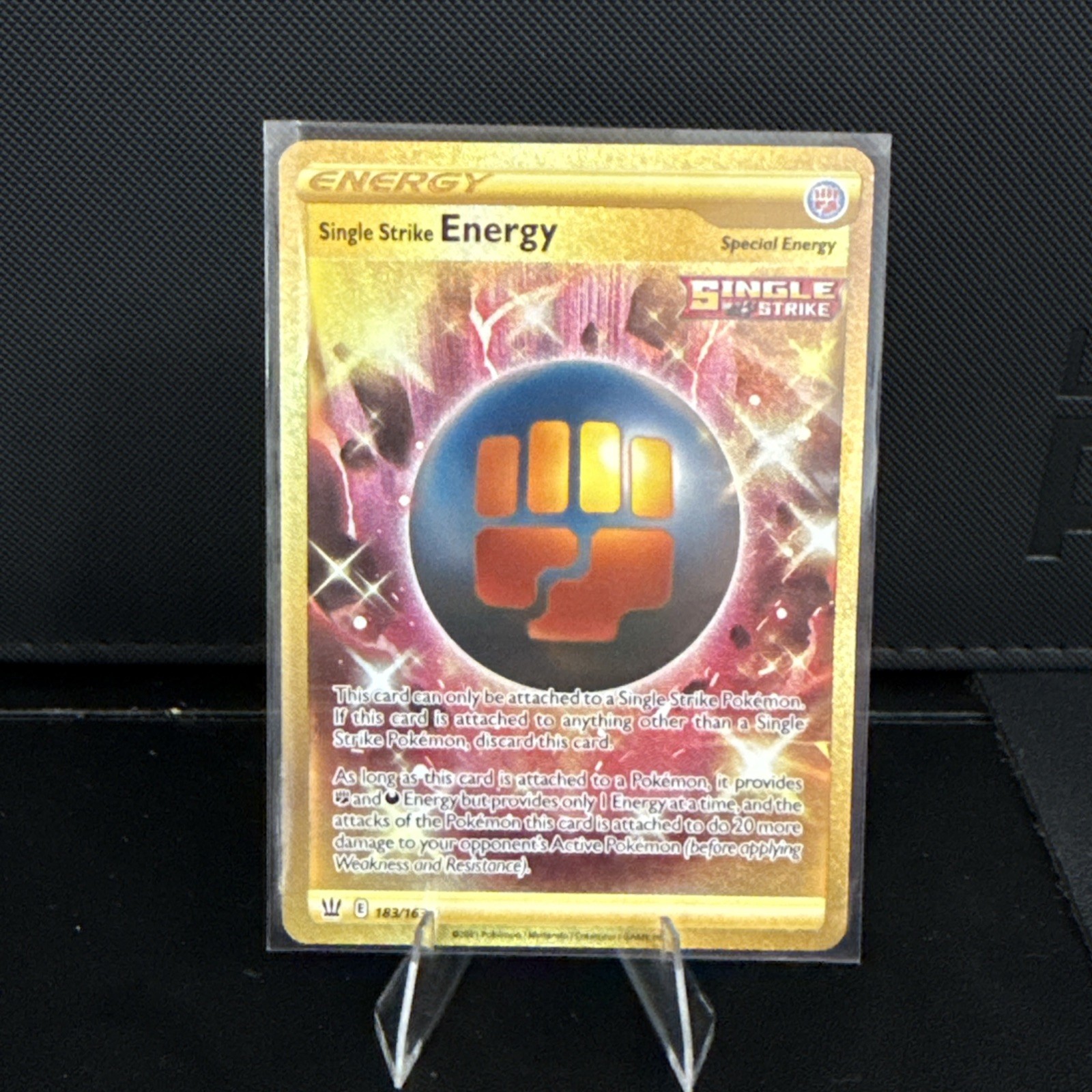 Single Strike Energy (Secret) Secret Rare SWSH05: Battle Styles 183/163 Pokemon 