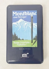 Montblanc Zwei Konigel Dark Blue Collectors Tin w/ Interior & Stationary