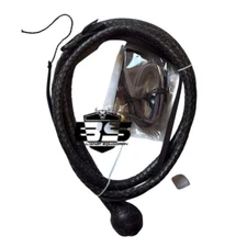 6 Feet Indiana Jones Style Bullwhip Genuine Leather, Handmade 12-Plaits