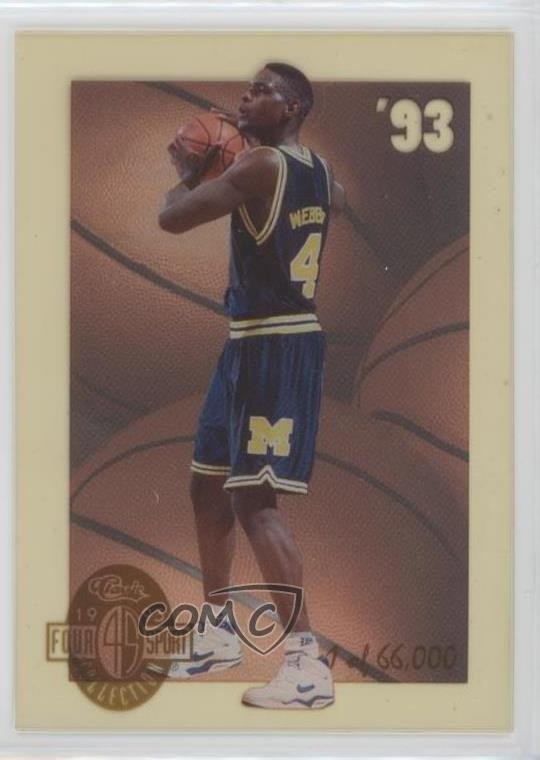 1993 Classic Four Sport Collection Acetates Chris Webber Rookie RC HOF 08uw