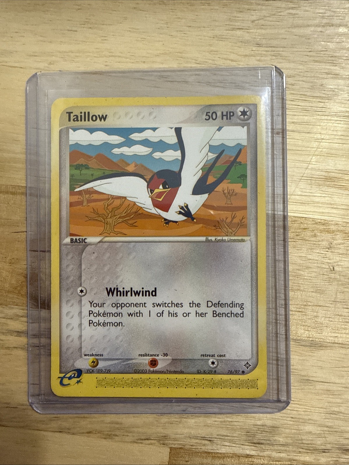 POKEMON TAILLOW 76/97 - EX DRAGON CARD - NEAR MINT / MINT - LOOK !!!!!!