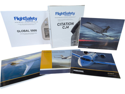 FlightSafety Bombardier Global Citation Challenger Aircraft Manuals Lot 6