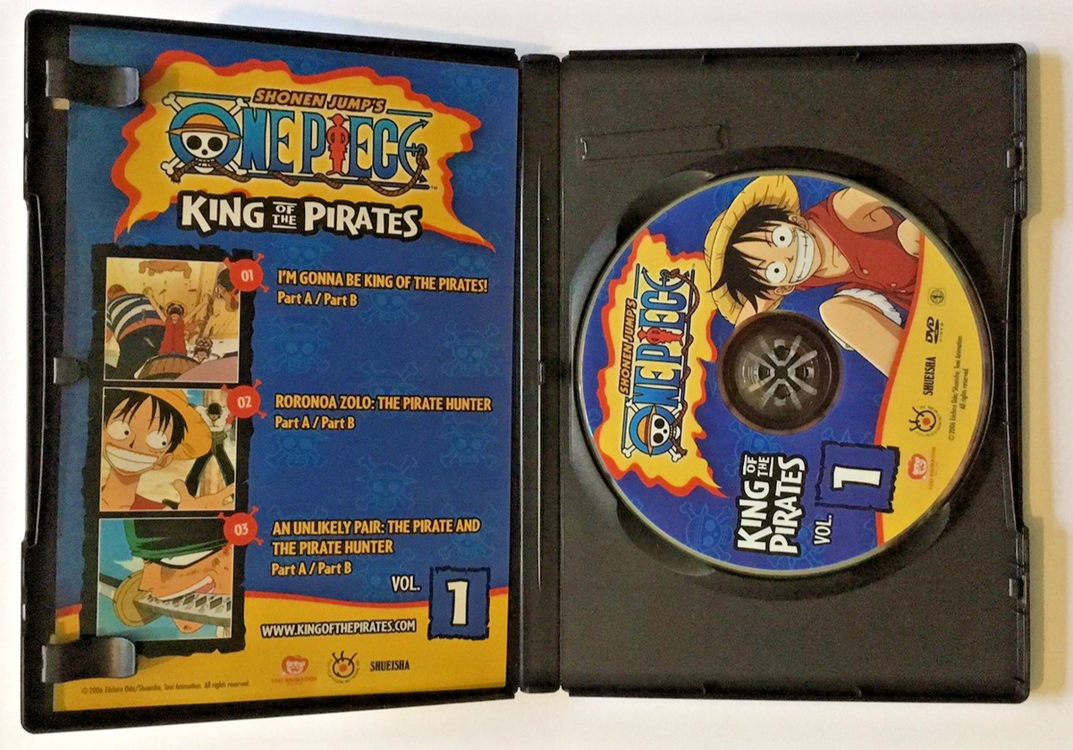2006 One Piece DVD & The Quest Begins Luffy Captain With A Straw