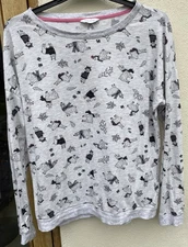Marks & Spencer ' Love Sleep' Womens Grey Llama Pyjama Top - size 14