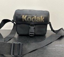 Black Vintage Kodak Padded Camera Carry Case with Adjustable Shoulder Strap