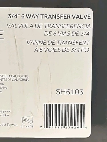 Signature Hardware SH6103 Edenton Brass 3/4" 6-Way Transfer Valve - Picture 9 of 12