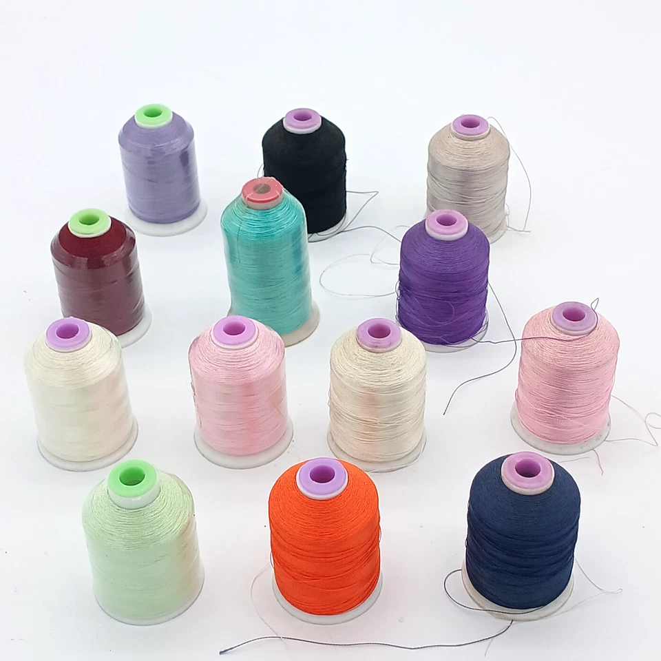Lot of 18 Machine Embroidery Thread Spools: Coats & Clark, Janome, Threadelight - Image 2 of 4