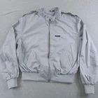 Vintage Members Only Jacket Mens 44 Gray Bomber Full Zip Iconic Racer 80s Retro