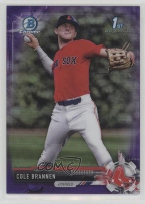2017 Bowman Draft Chrome Purple Refractor 74/250 Cole Brannen #BDC-193 j2c