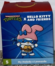 2025 McDonalds Teenage Mutant Ninja Turtles 5 Hello Kitty My Melody Leonardo