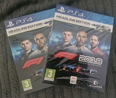 1x F1 2018 HEADLINE EDITION PS4/5 Playstation PEGI 3 UK PAL BRANDNEU & SEALED