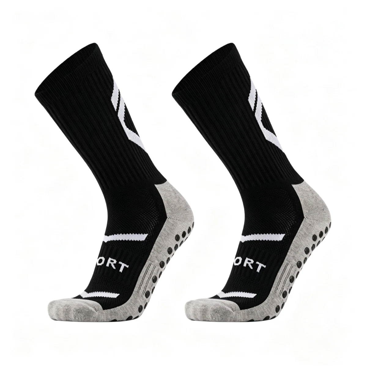 Grip Dots Anti-Slip Soccer Basketball Sports Socks Skid Resistant Multicoloured