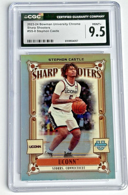 Stephon Castle - 2023-24 Bowman Chrome Sharp Shooters CGC 9.5