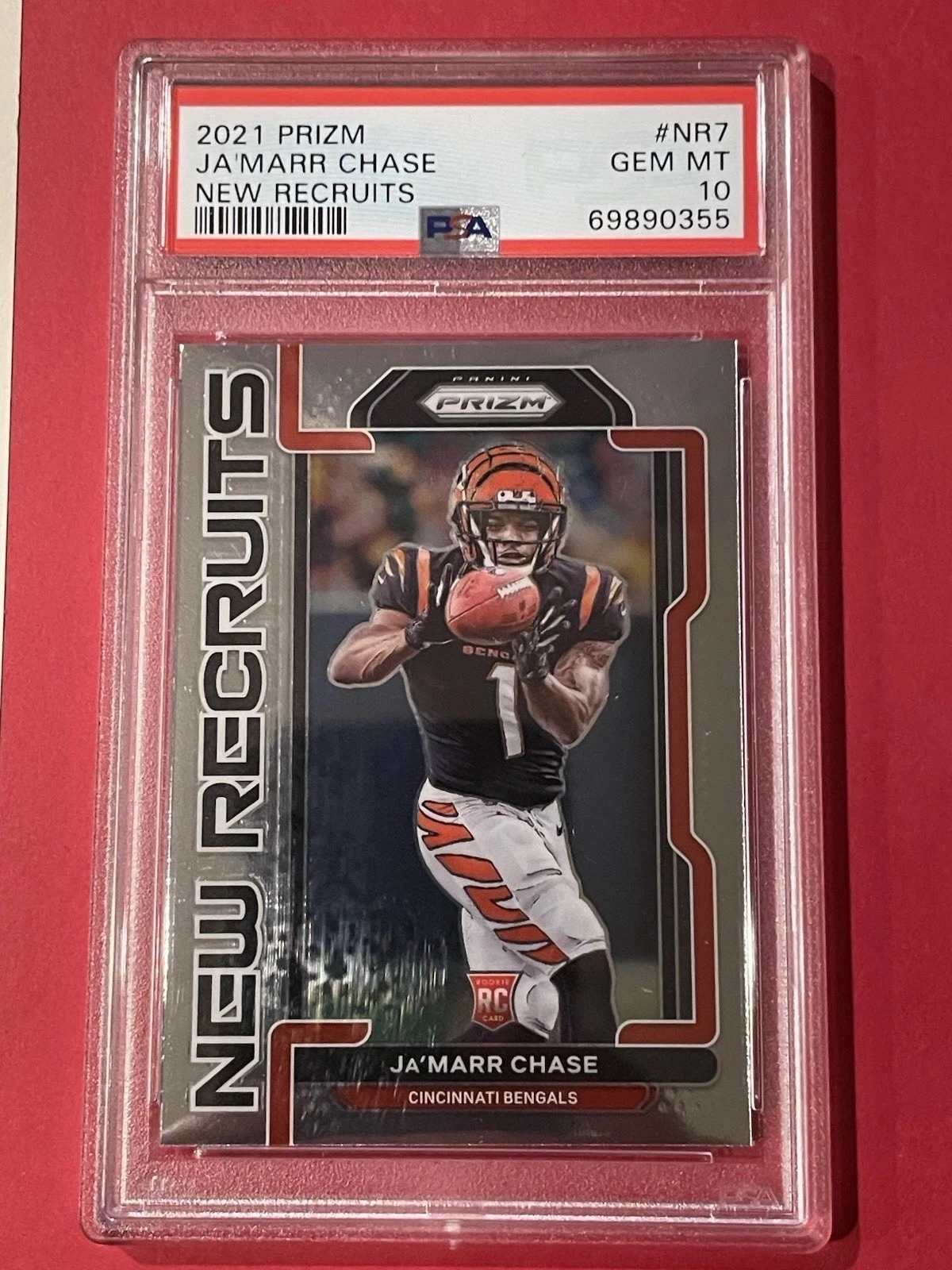 JaMarr Chase Panini Prizm New Recruits #NR7 Base