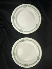 Vintage O.P. Co Syracuse China Bread Plates Edgewater Beach Resort Chicago