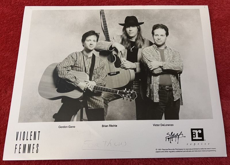 VIOLENT FEMMES original 8x10 Slash Records/Reprise Records promo photo